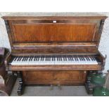A Spencer of London walnut upright piano retailed by Murdoch, McKillop & Co, Edinburgh Condition