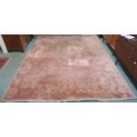 A large Chinese style rug with floral design, 350cm x 270cm Condition Report: Available upon