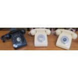 Three vintage telephones (3) Condition Report: Available upon request