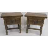 A pair of Younger Toledo bedside tables with single drawer, (2) Condition Report: Available upon