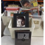 A collection of Elvis Presley LP, box set and EP vinyl records together with Elvis magazines and