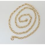 A 9ct gold belcher chain 51cm, weight 8.4gms Condition Report: Available upon request