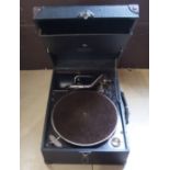 A Caruso portable gramophone Condition Report: Available upon request