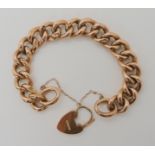 A 9ct gold curb chain bracelet, length 20cm, weight 22.6gms Condition Report: Available upon