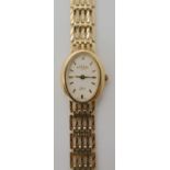 A 9ct gold ladies Rotary GOLD wristwatch, full service December 2019. weight including mechanism
