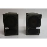 A pair of Bowers and Wilkins B & W LM1 cast alloy loudspeakers serial numbers 10156 and 10158 (af)