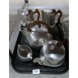 A lot comprising Picquotware coffee and tea pots, sugar bowl etc Condition Report: Not available for