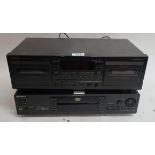 A Denon double cassette deck DRW-585 and a Sony DVD player DVP-S725D (af) Condition Report: