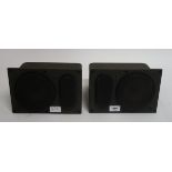 A pair of Bowers and Wilkins B & W LM1 cast alloy loudspeakers serial numbers 10147 and 10104 (af)