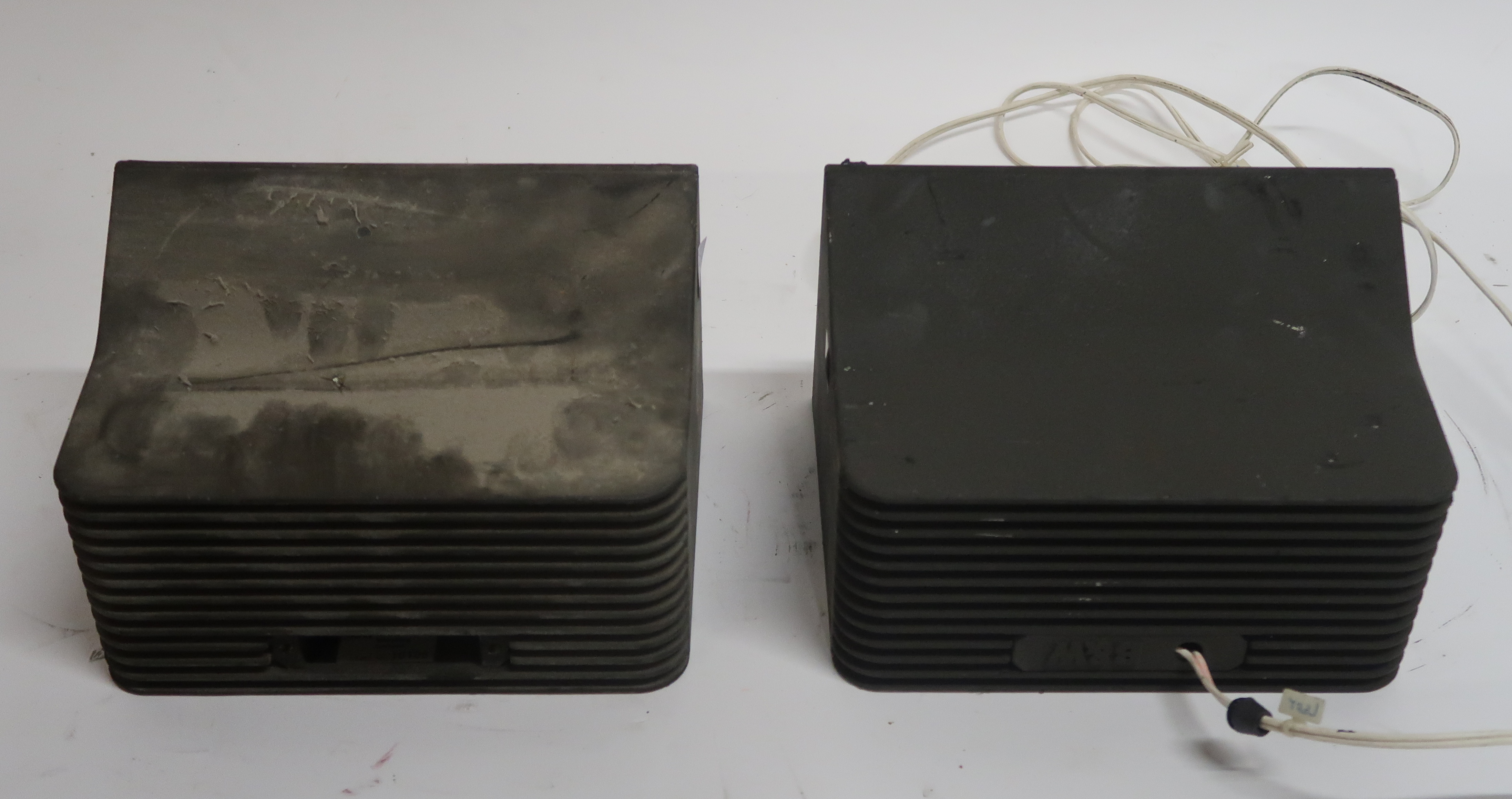 A pair of Bowers and Wilkins B & W LM1 cast alloy loudspeakers with one visible serial number - Image 2 of 3