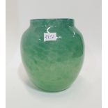 A Monart green glass vase Condition Report: