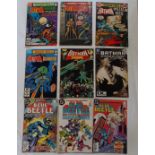 A collection of approximately one hundred and eighty DC comics including Batman, Blue Beetle, The