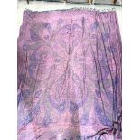 A purple ground Paisley shawl, approx 270 x 250cm Condition Report: Available upon request