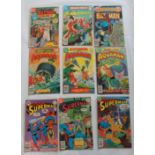 A collection of approximately one hundred and fifty DC comics including Aqua Man, Batman, Superman