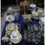 Assorted ceramics and glass, ornaments, shells etc Condition Report: Available upon request