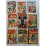 A collection of approximately two hundred DC comics including Wonder Woman, Superman, The Joker,