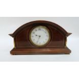 An Edwardian inlaid mantle clock with French movement Condition Report: Available upon request