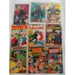 A collection of approximately one hundred and fifty DC comics including Justice League, Lois Lane,