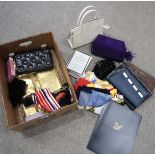 A lot comprising assorted ladies evening bags & clutches, including examples by Daniel Swarovski,