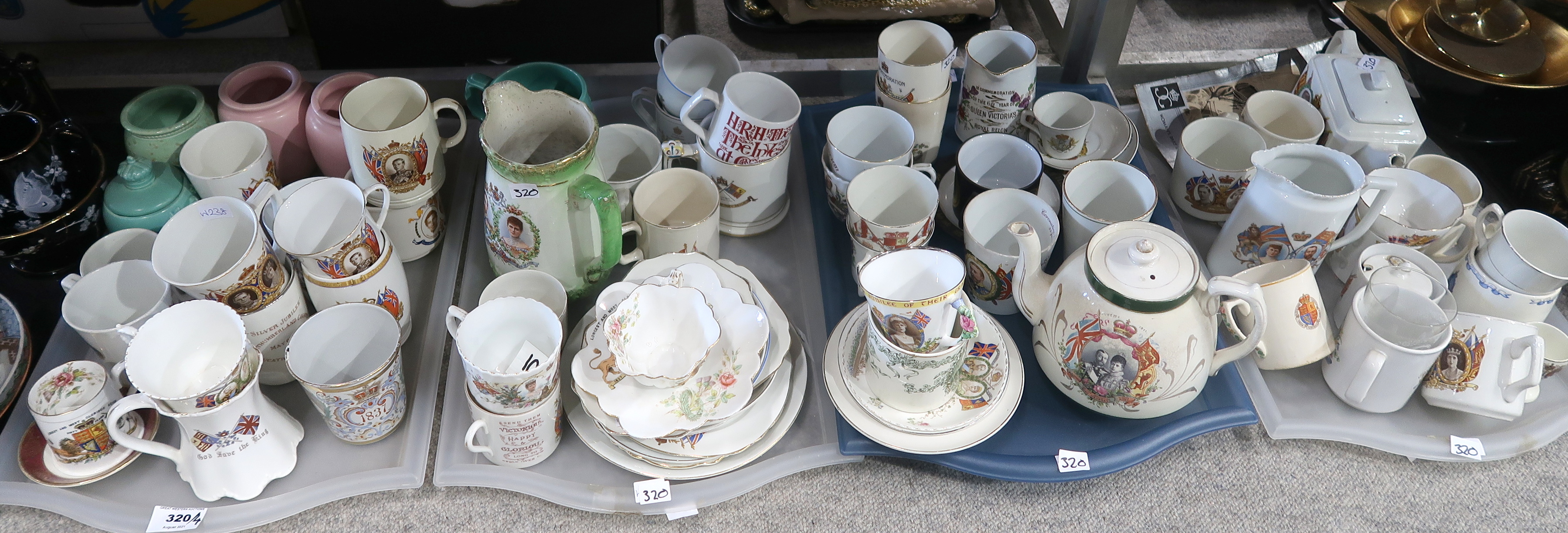 A lot comprising a quantity of 19th/20th century Royal commemorative china to include a Foley cup