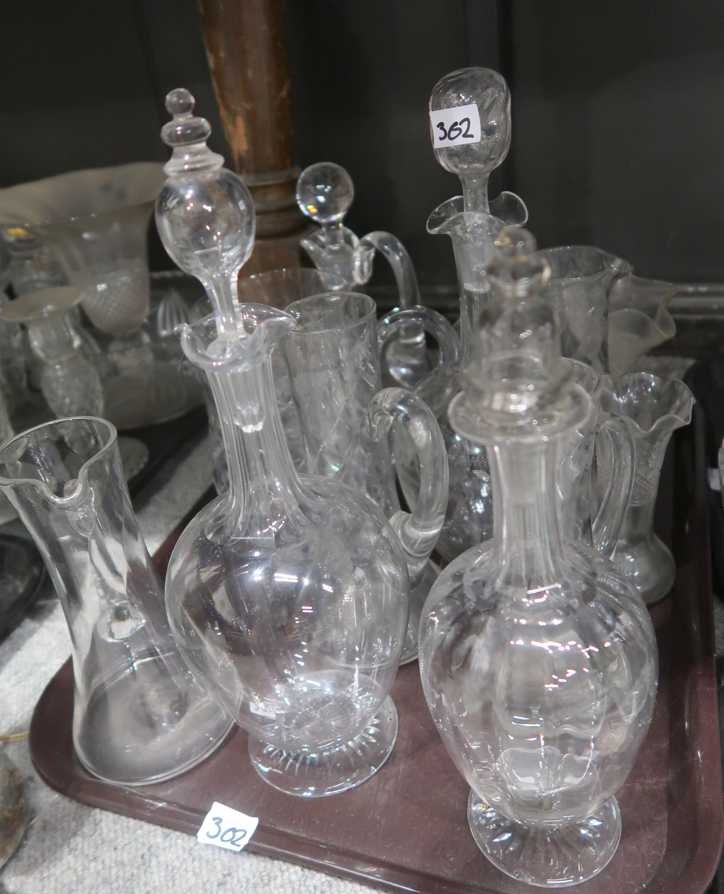 A lot comprising a quantity of cut glass & crystal, including press moulded vases, tazzas, - Image 3 of 3