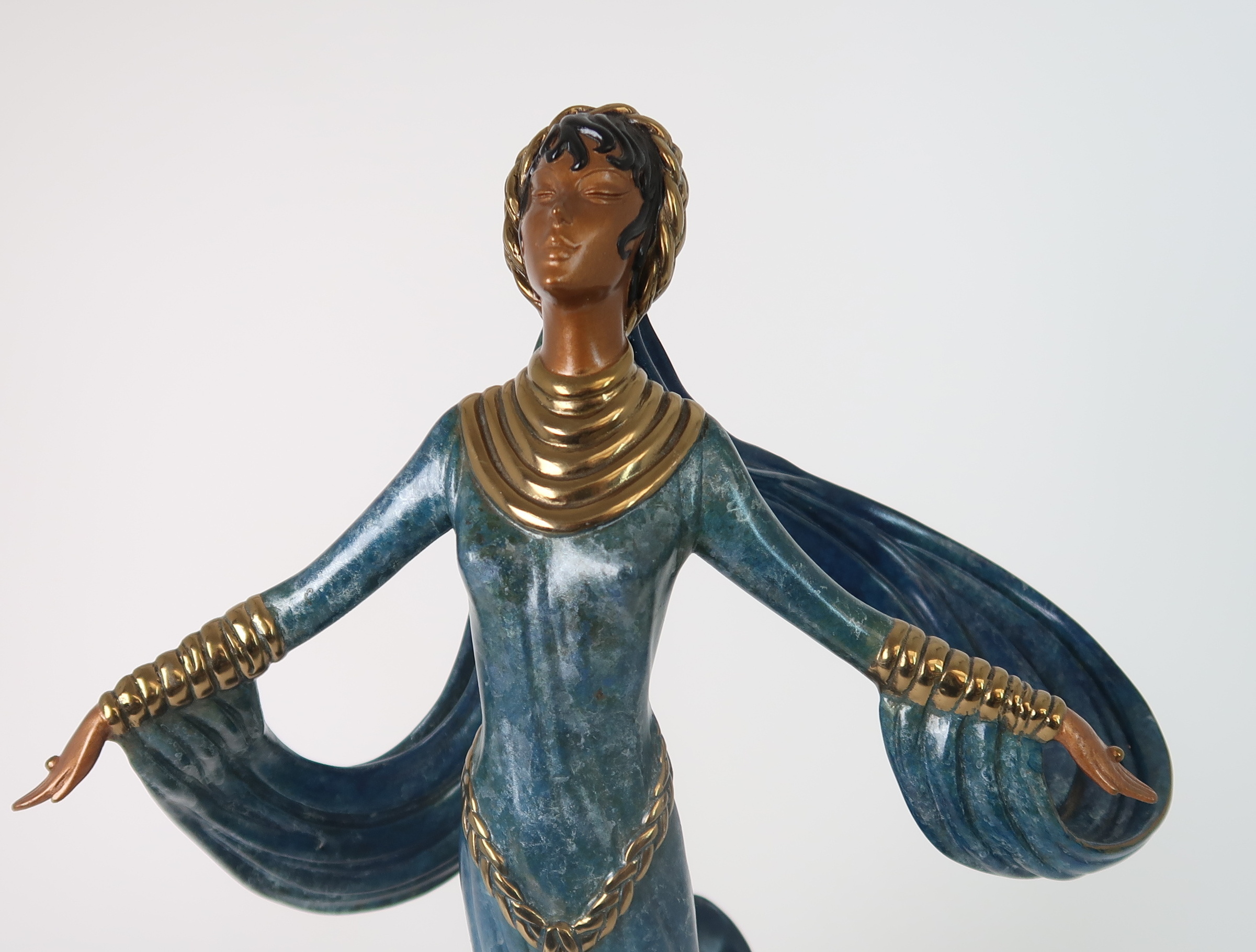 ERTE, (Russian, 1892-1990) ECSTASY bronze figure of a woman, stamped 153/500 1989, Sevenarts Ltd, - Image 5 of 7
