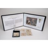 A 2009 UK GOLD QUARTER SOVEREIGN PRESENTATION PACK with six 14 ct gold 21st. cents (7) Condition