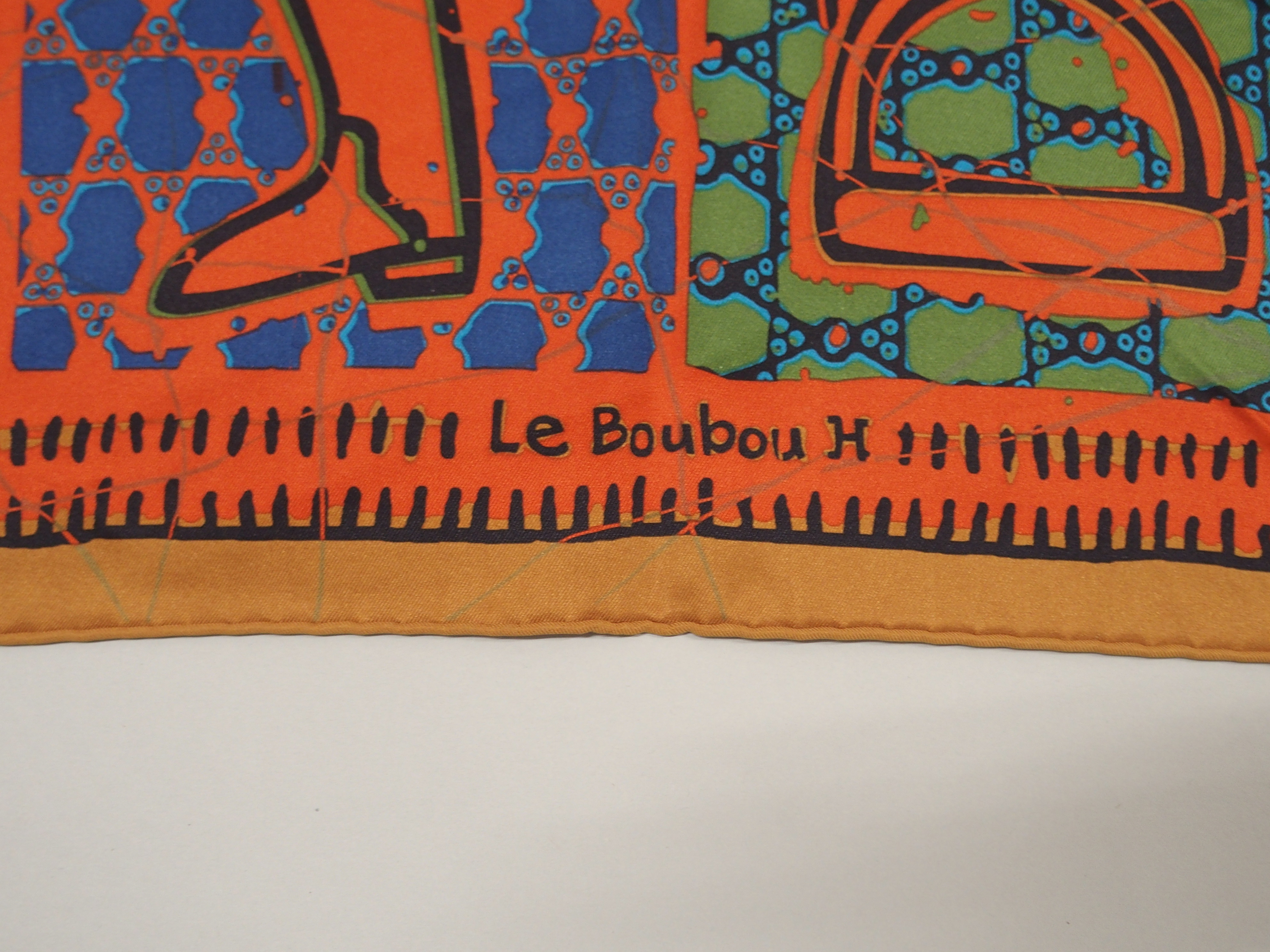 AN ORIGINAL LE BOUBOU H HERMES SILK SCARF designed by Karen Petrossian, in original box, 70 x 70cm - Image 2 of 5