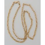 A 9CT GOLD FANCY LINK CHAIN length 58cm, weight 16gms Condition Report: Available upon request