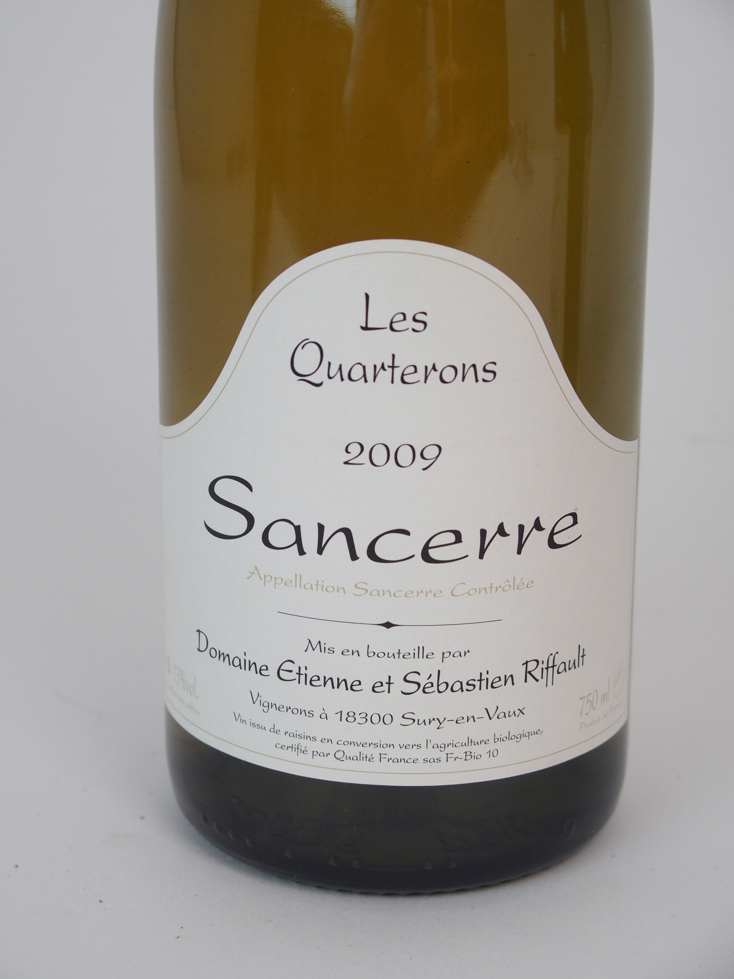 A CASE OF LES QUARTERONS SANCERRE, 2009 750ml, 13%vol (12) Condition Report: Available upon request - Image 3 of 4