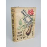 IAN FLEMING 'FROM RUSSIA WITH LOVE' 1st edition, 1957, unclipped with original dust jacket, torn and