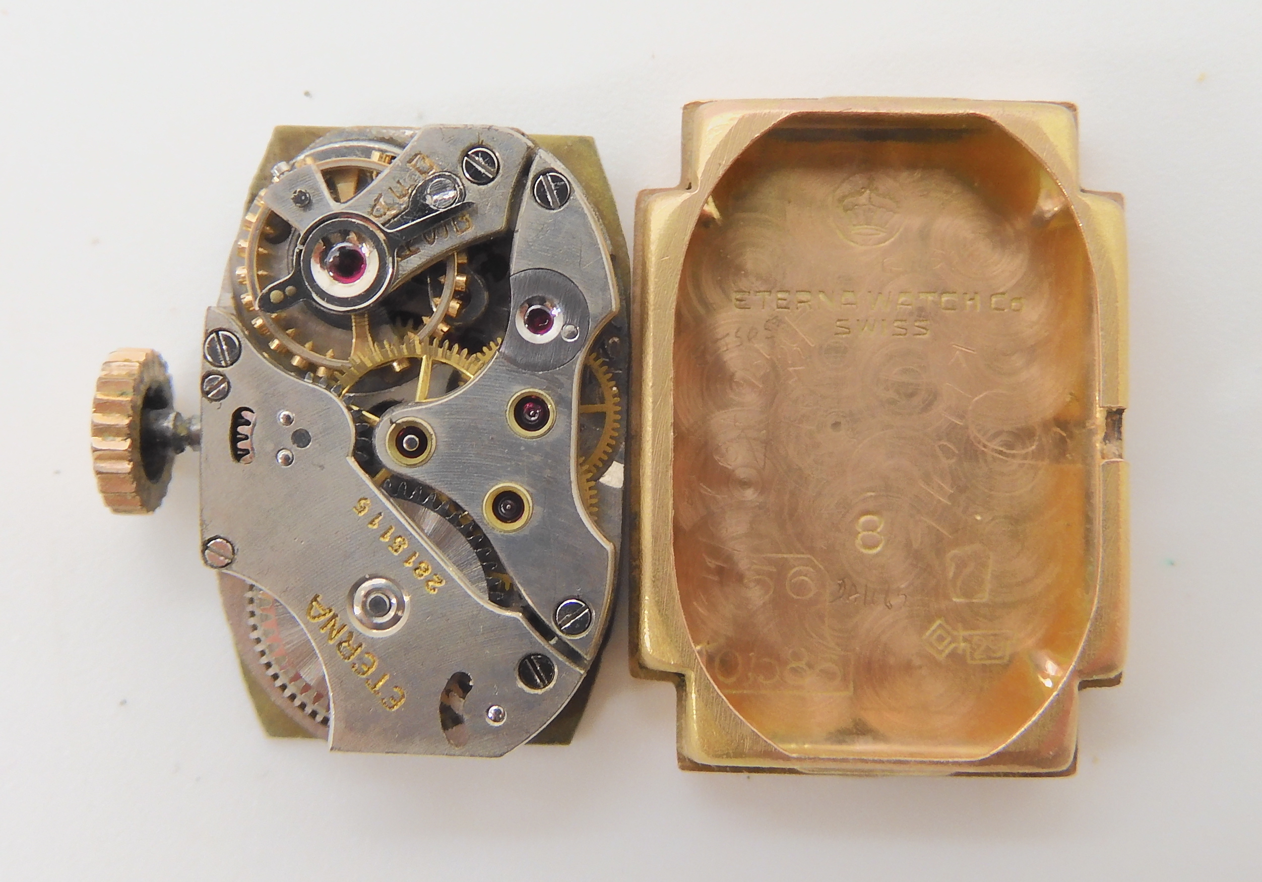 THREE LADIES VINTAGE WATCHES a 9ct cased Tudor Princess self winding watch with cream dial gold - Bild 6 aus 9