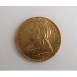 A GOLD FULL SOVEREIGN 1895 Condition Report: Available upon request