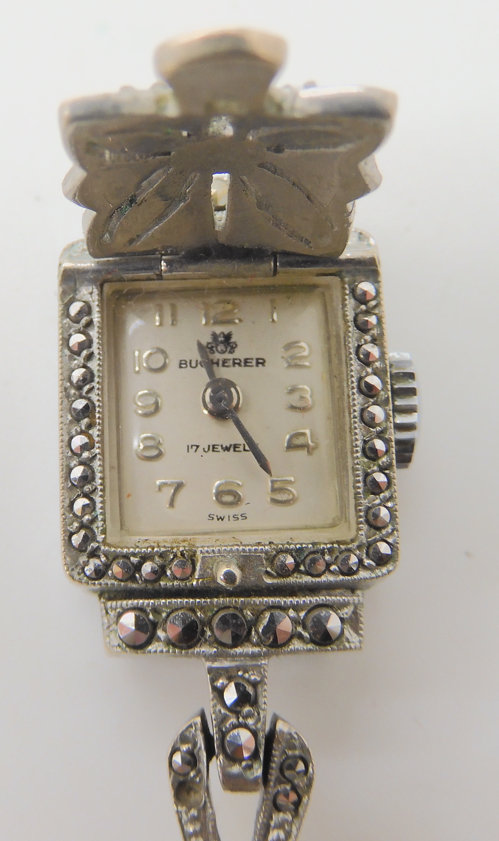 THREE LADIES VINTAGE WATCHES a 9ct cased Tudor Princess self winding watch with cream dial gold - Bild 3 aus 9
