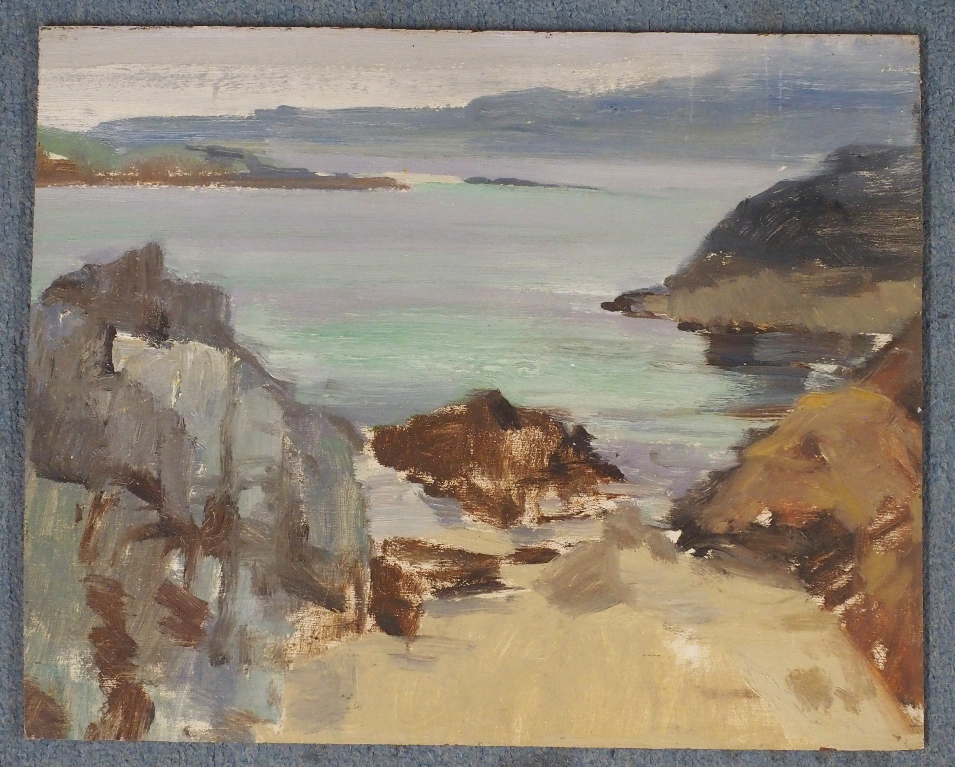 CIRCLE OF FRANCIS CAMPBELL BOILEAU CADELL (SCOTTISH 1883-1937) COAST OF MULL AND EILEAN NEAR BARRA - Image 2 of 4