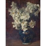 PETER MACGREGOR WILSON RSW (SCOTTISH 1856-1928) FLOWERS IN AN ORIENTAL VASE Oil on canvas, signed