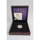 A CASED QUEEN ELIZABETH II 90TH BIRTHDAY JERSEY GOLD PROOF ONE POUND COIN 2016 Condition Report: