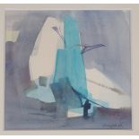 •CLAIRE HARKESS RSW (SCOTTISH B. 1970) BLUE -FOOTED BOOBY I Watercolour on paper, signed, 20 x