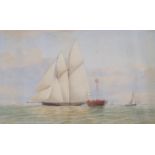 JOSIAH TAYLOR (BRITISH FL. 1846-1877) SEABELLE Watercolour, signed, inscribed with title and dated