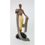 ERTE, (Russian, 1892-1990) 'JE L'AIME' bronze figure of a woman, stamped 498/500, 1988, Sevenarts