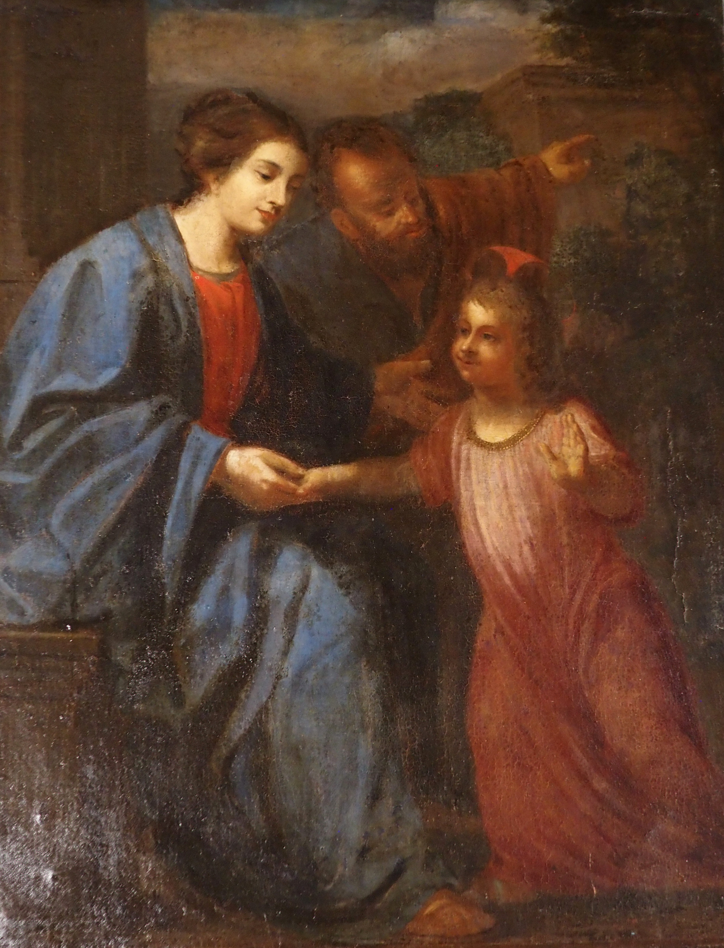 ITALIAN SCHOOL (17TH/18TH CENTURY) HOLY FAMILY Oil on canvas, 96.5 x 76cm (38 x 30") Condition