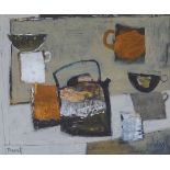 •MARGARETANN BENNETT RSW (SCOTTISH B. 1968) THE CRUSTY KETTLE Mixed media, signed, 24 x 29cm (9 1/