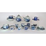 *WITHDRAWN* A COLLECTION OF WORCESTER AND CAUGHLEY BLUE AND WHITE PORCELAIN including an