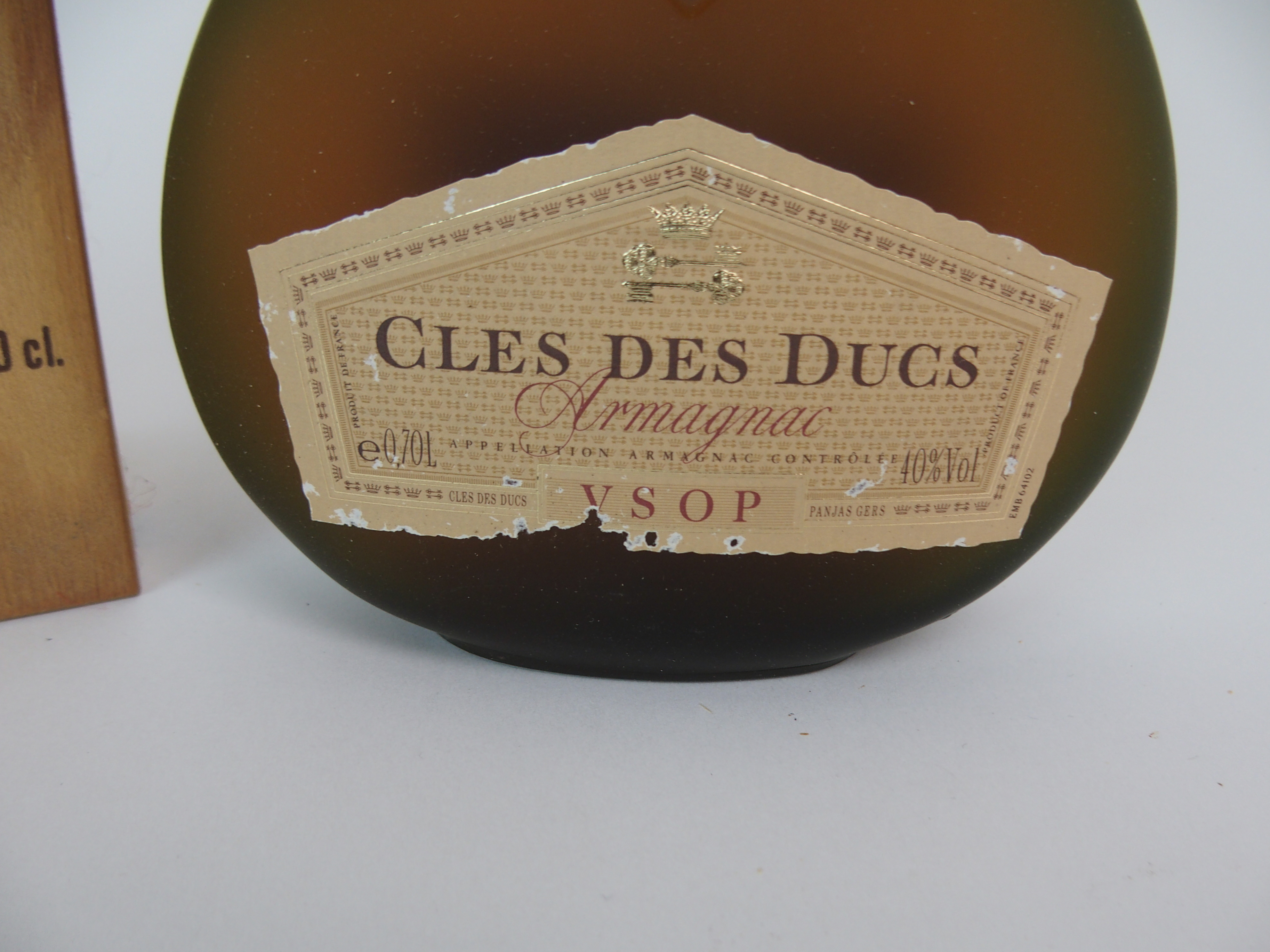 A BOTTLE OF CLES DES DUCS 40%vol, 0.70l in wood case Condition Report: Available upon request - Image 3 of 4
