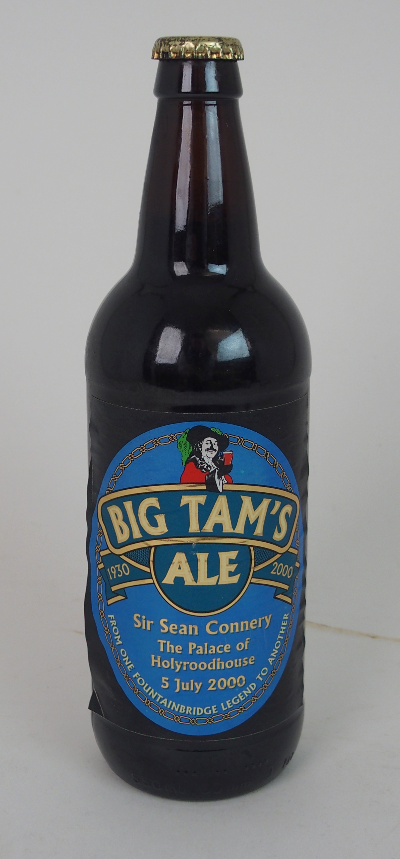A BOTTLE OF BIG TAM'S ALE to commemorate Sir Sean Connery's Knighthood, 5th July 2000 Condition