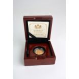 A CASED GOLD PROOF FULL SOVEREIGN 2015 Condition Report: Available upon request