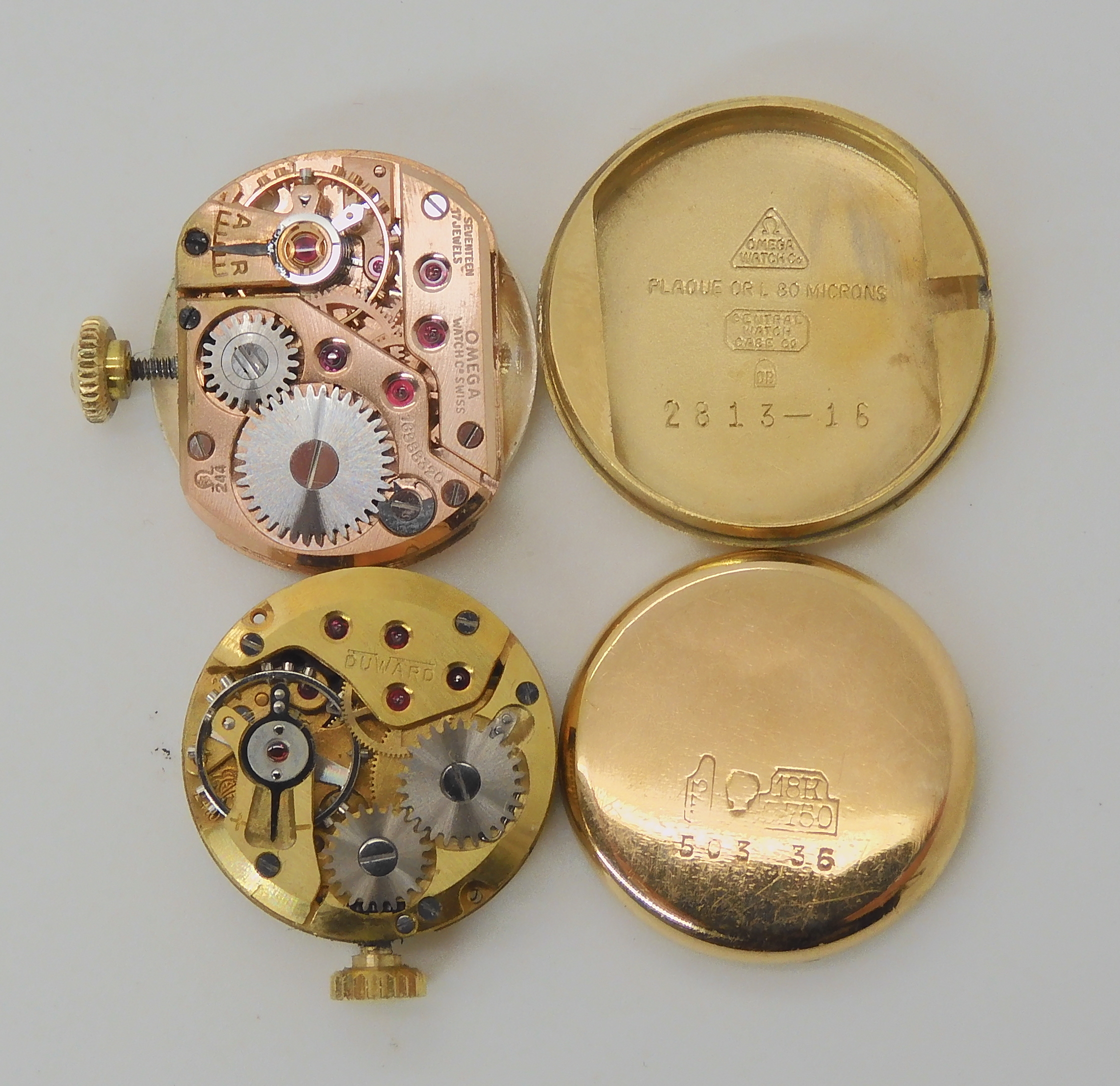 TWO LADIES WATCHES an 18ct gold ladies Duward King watch, diameter of the dial, 1.7cm, with a - Bild 4 aus 4