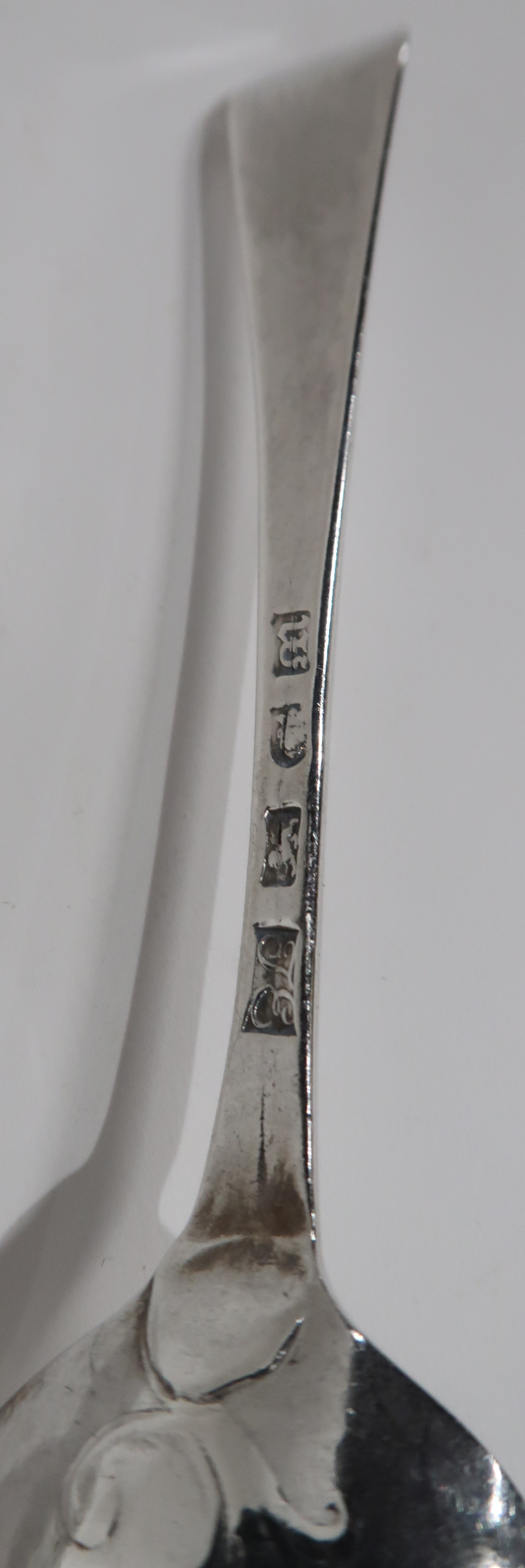 A SILVER TABLE SPOON BY MARY CHAWNER London 1835, with another table spoon and four silver dessert - Image 8 of 8