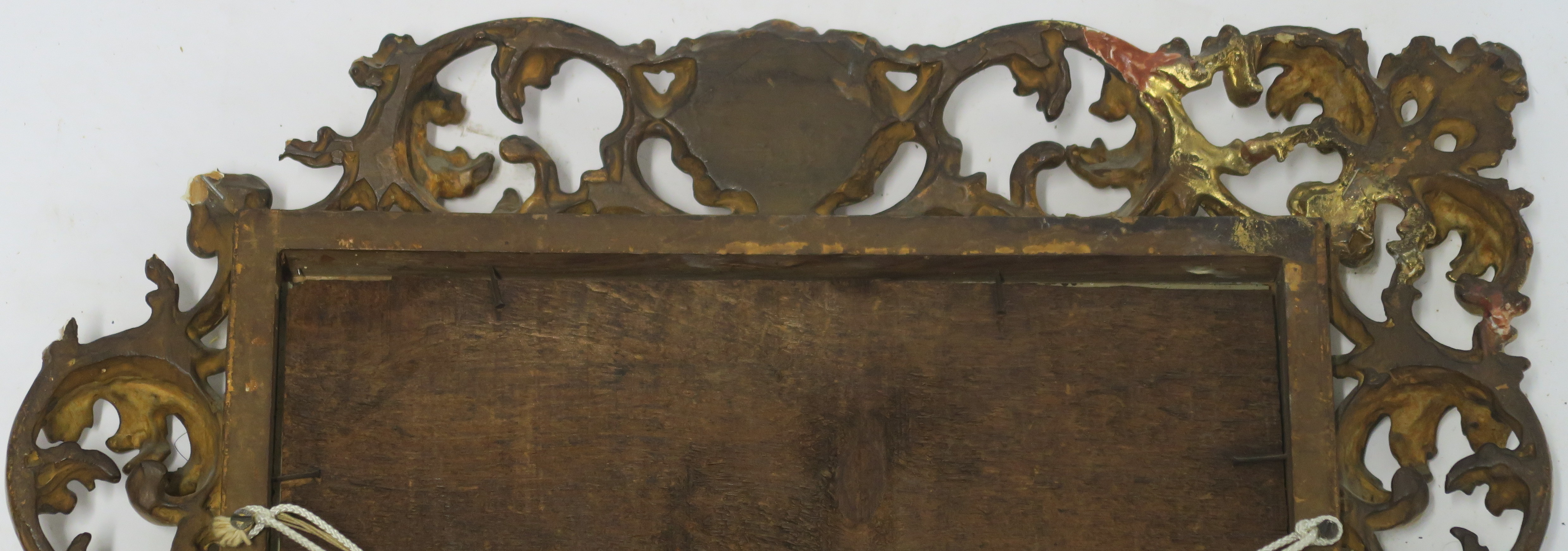 AN ITALIAN GILTWOOD WALL MIRROR, 60cm high x 51cm wide Condition Report: Available upon request - Image 7 of 9