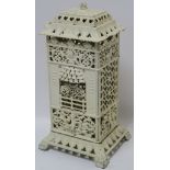 A CAST IRON ROOM HEATER, 63cm high, 33cm wide and 23cm deep Condition Report: Available upon